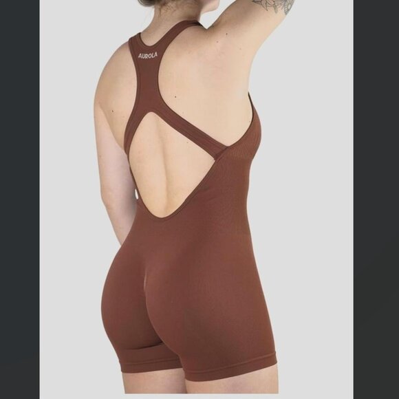 Aurola Cappucino Workout Romper - Medium - Picture 1 of 4